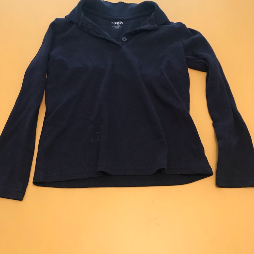 Girls Long-Sleeve Navy Uniform Shirt